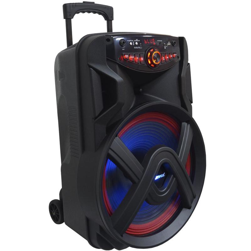 amuamu　 Caixa Som Amplificada Portátil Bluetooth 700W Rms Led Bateria Tws